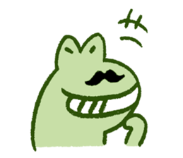 Mr. hige of a frog. sticker #7126244