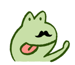 Mr. hige of a frog. sticker #7126246