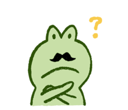 Mr. hige of a frog. sticker #7126248