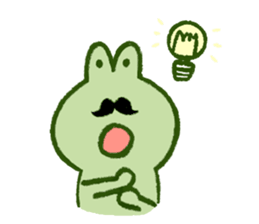 Mr. hige of a frog. sticker #7126249