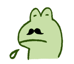Mr. hige of a frog. sticker #7126254