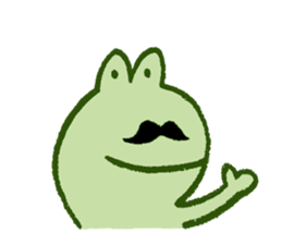 Mr. hige of a frog. sticker #7126255