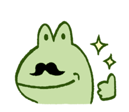 Mr. hige of a frog. sticker #7126256