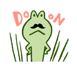 Mr. hige of a frog. sticker #7126257