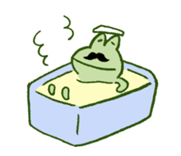 Mr. hige of a frog. sticker #7126261