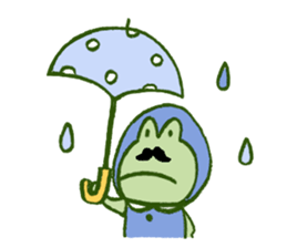 Mr. hige of a frog. sticker #7126264