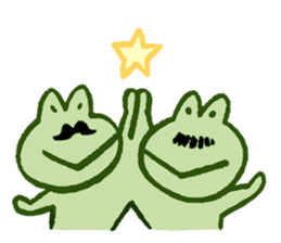 Mr. hige of a frog. sticker #7126268