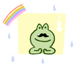 Mr. hige of a frog. sticker #7126271