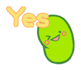 A single word Edamame-chan :English Ver. sticker #7126350