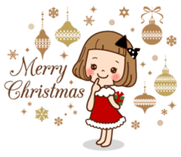 The girl that a forelock is shortish. sticker #7126678