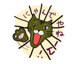 lovely cat  SHIRO  &  TORA sticker #7127003