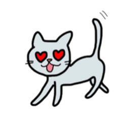 lovely cat  SHIRO  &  TORA sticker #7127019