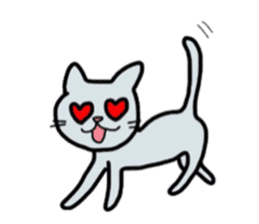 lovely cat  SHIRO  &  TORA sticker #7127019