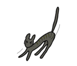 lovely cat  SHIRO  &  TORA sticker #7127022