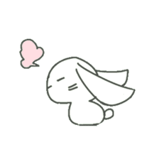 a small rabbit "CHIBI USA" sticker #7127117