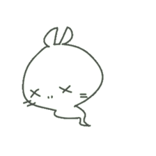 a small rabbit "CHIBI USA" sticker #7127138