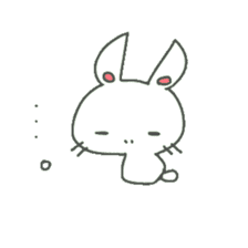 a small rabbit "CHIBI USA" sticker #7127139
