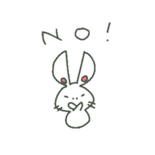 a small rabbit "CHIBI USA" sticker #7127141