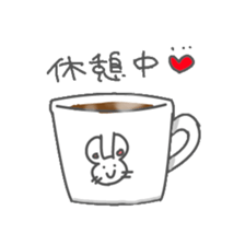 a small rabbit "CHIBI USA" sticker #7127146