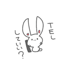 a small rabbit "CHIBI USA" sticker #7127148