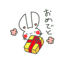 a small rabbit "CHIBI USA" sticker #7127150