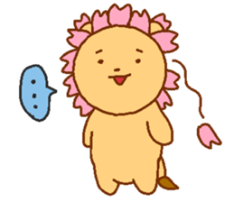 Sakura Lion sticker #7127275