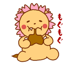 Sakura Lion sticker #7127278