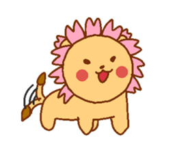 Sakura Lion sticker #7127282