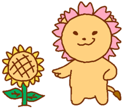 Sakura Lion sticker #7127284