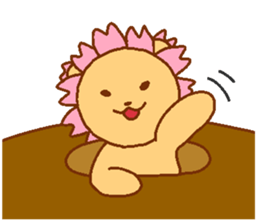 Sakura Lion sticker #7127290