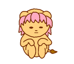Sakura Lion sticker #7127298