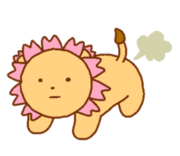 Sakura Lion sticker #7127310