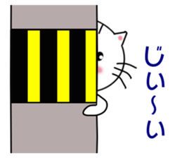 Daily downright cute white cat sticker #7127788