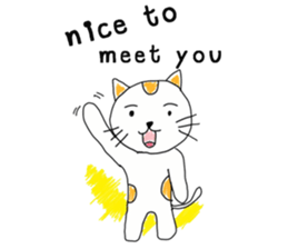 Talk with cat sticker #7128446