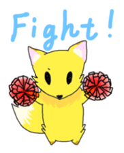 Fox and Raccoon dog sticker #7128476