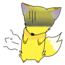 Fox and Raccoon dog sticker #7128484