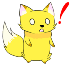 Fox and Raccoon dog sticker #7128495