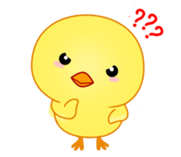 Chick with 40 emotion or pattern sticker #7130090