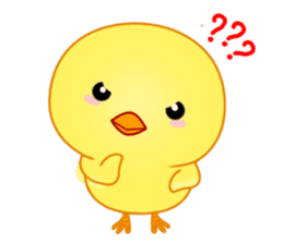 Chick with 40 emotion or pattern sticker #7130090