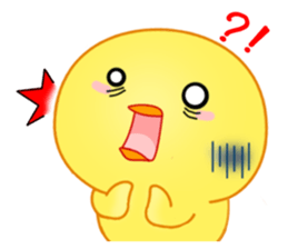 Chick with 40 emotion or pattern sticker #7130091