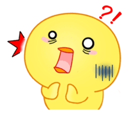 Chick with 40 emotion or pattern sticker #7130091