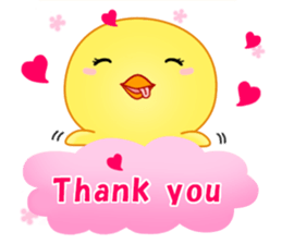 Chick with 40 emotion or pattern sticker #7130098