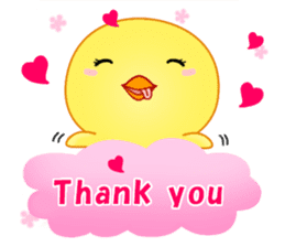 Chick with 40 emotion or pattern sticker #7130098