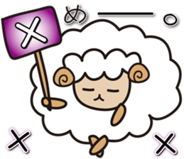 Kawaii Cute Unique&Awesome Sheep Sticker sticker #7130602