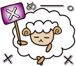 Kawaii Cute Unique&Awesome Sheep Sticker sticker #7130602