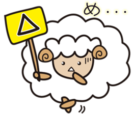 Kawaii Cute Unique&Awesome Sheep Sticker sticker #7130603