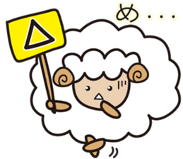 Kawaii Cute Unique&Awesome Sheep Sticker sticker #7130603