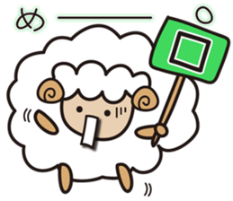 Kawaii Cute Unique&Awesome Sheep Sticker sticker #7130604