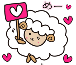 Kawaii Cute Unique&Awesome Sheep Sticker sticker #7130605