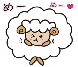 Kawaii Cute Unique&Awesome Sheep Sticker sticker #7130606